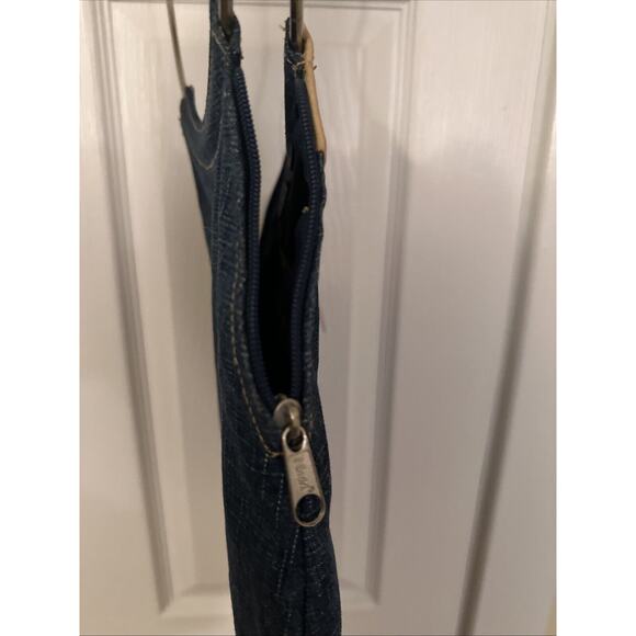 VTG 90’s Y2K Teen Tween Embroidered Denim Mudd Bagz tassel fringe handbag purse - Picture 13 of 14